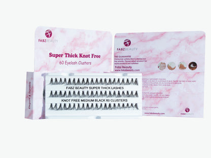 Super Ultra Thick Individual Eyelashes | KNOT FREE