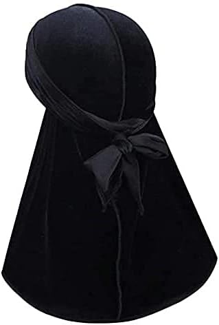 Luxury Black Velvet Durag