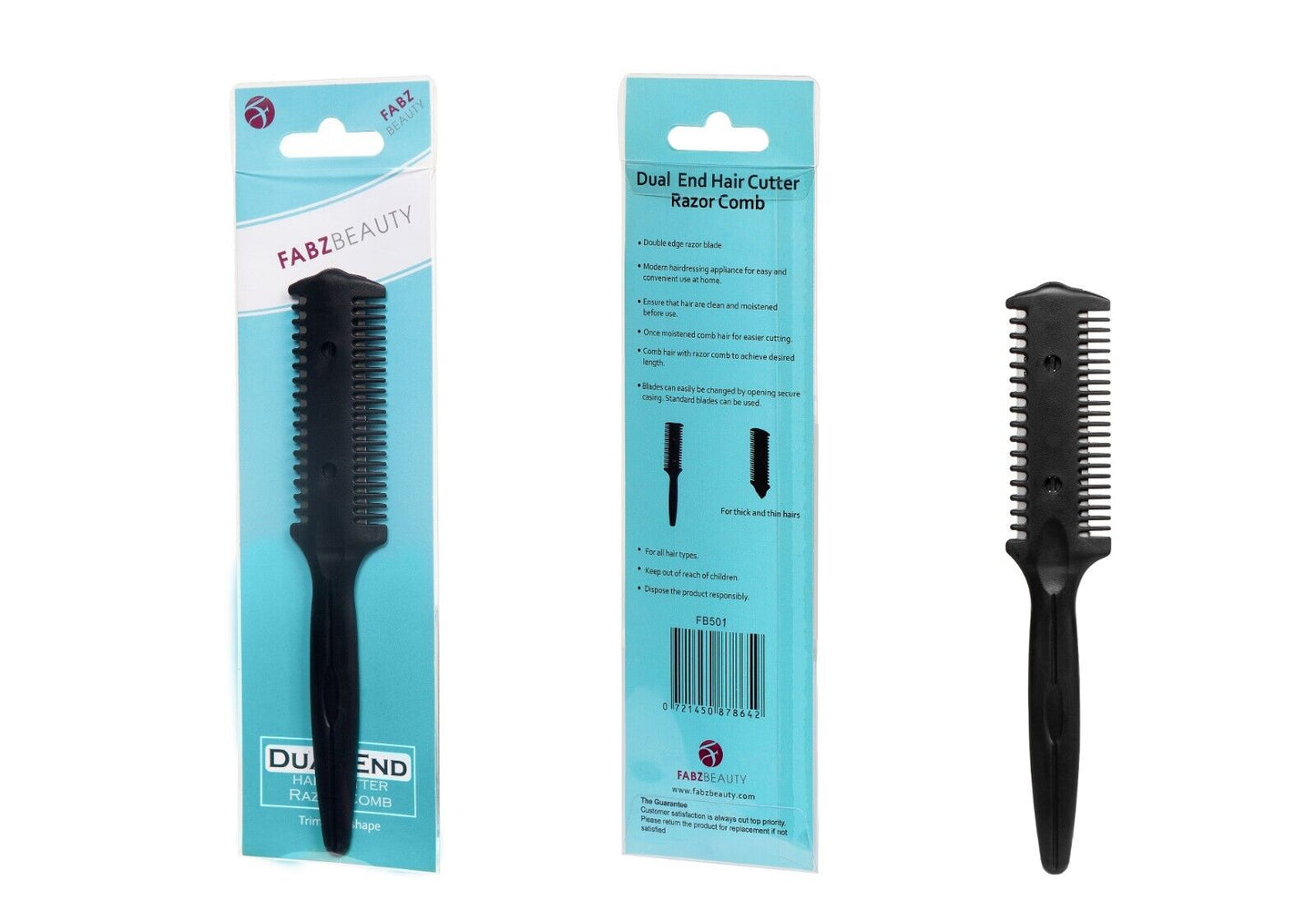 Double Sided Hair Razor Comb